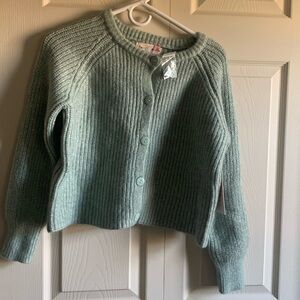 Hazel moon, new green wool sweater size S